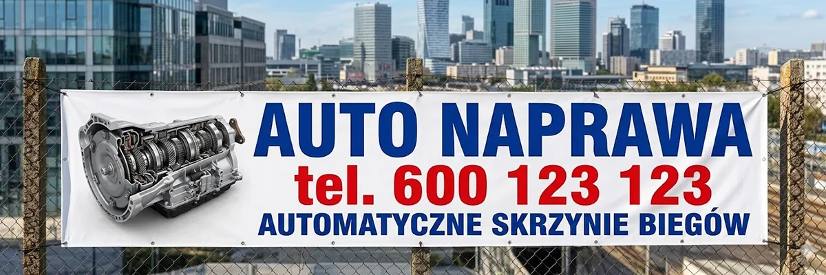 Baner na płot auto naprawa