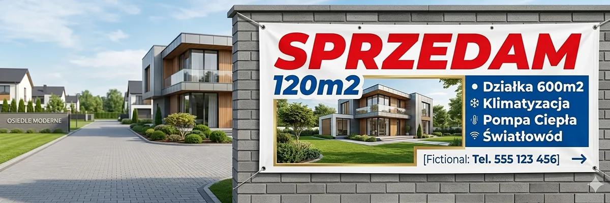 Banery dla biur nieruchomosci sprzedam